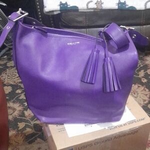 Coach Vibrant Purple Shoulder Bag